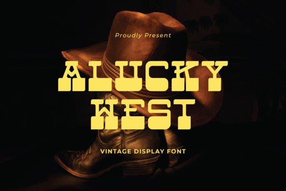 Alucky West: A Vintage Display Font for Editorial Atmosphere