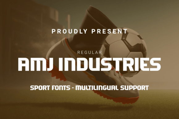 Amj Industries: A Dynamic Display Font for Sports Branding