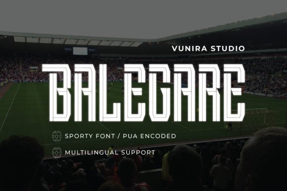 Balegare: A Sporty Display Font for Modern Marketing