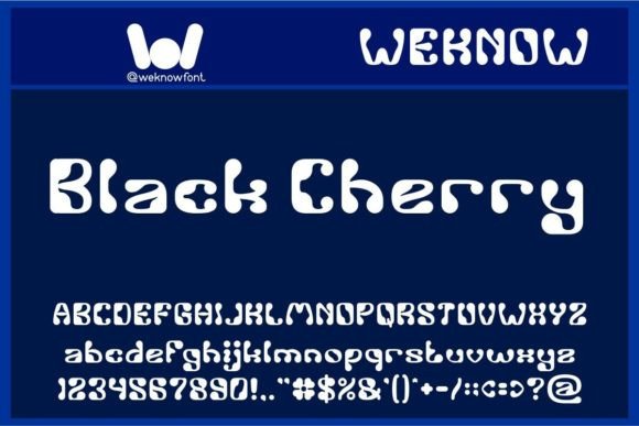 Black Cherry: A Bold Display Font for Brand Identity