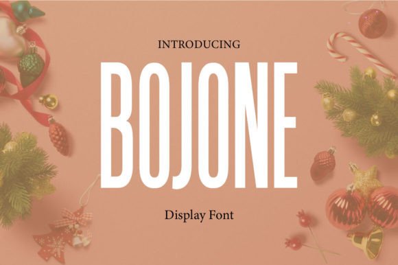 Bojone: A Classic Display Font for Editorial Designers