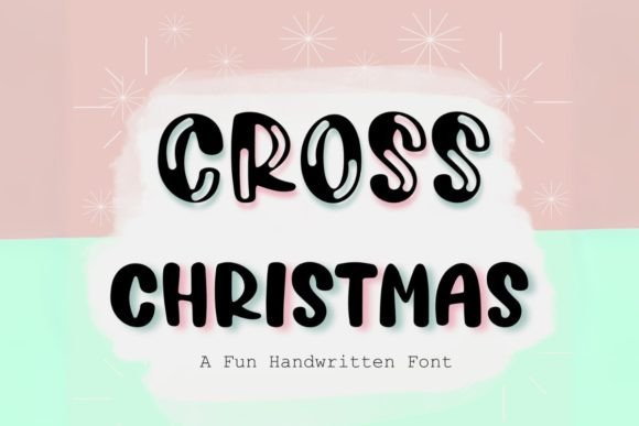 Bringing Christmas Charm to Your Craft with Cross Christmas Font