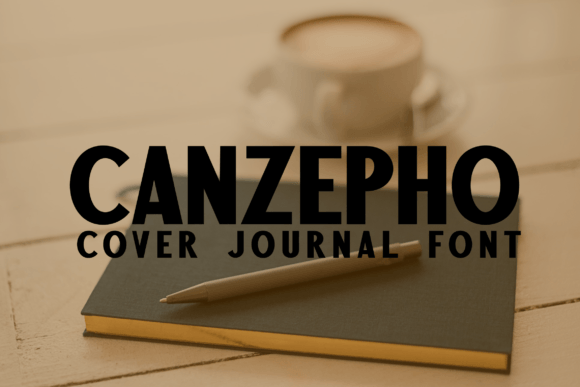 Canzepho Font: A Sturdy Display Typeface for Crafters and Makers