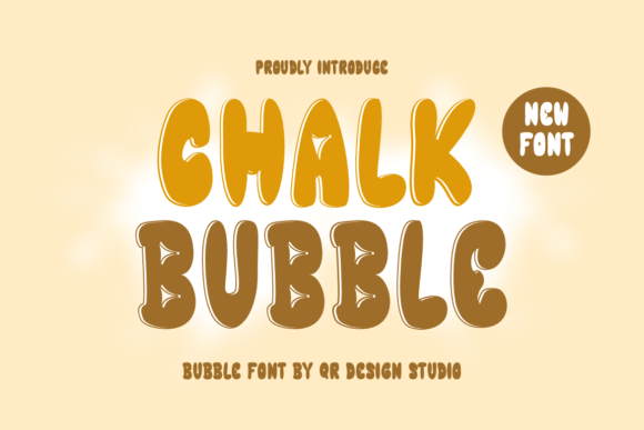 Chalk Bubble Font: A Cute & Quirky Display Typeface for Brands