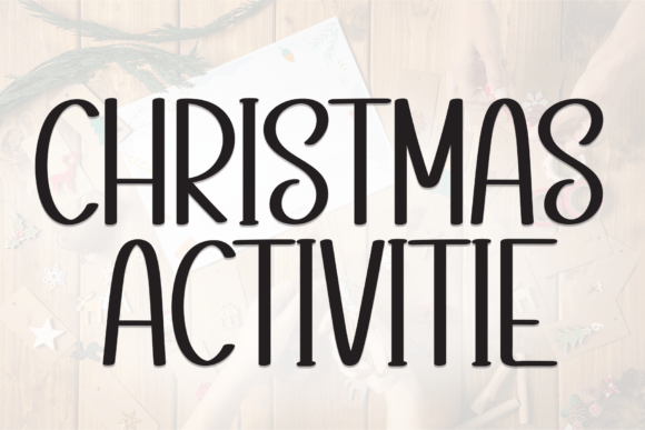 Christmas Activitie: A Bold Font for Memorable Holiday Branding