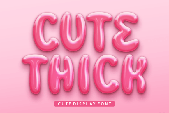 Cute Thick Font: A Playful Design Tool for Creators