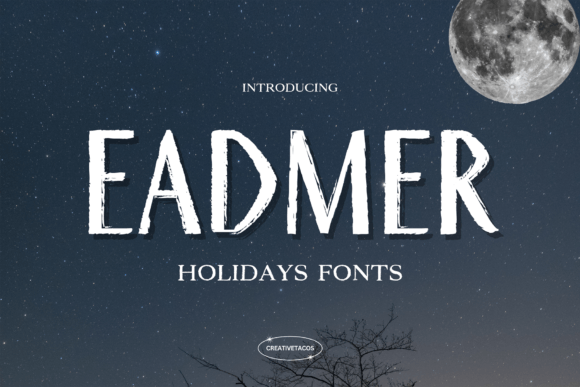 Eadmer Display Font for Holiday Business Branding