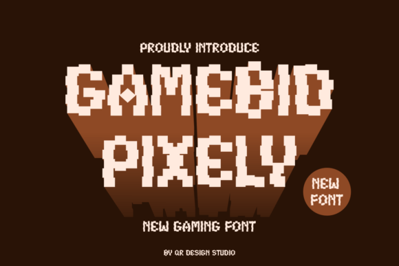 Gamebid Pixely: A Playful Display Font for Handmade Product Design