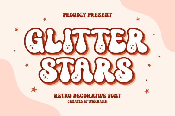 Glitter Stars: A Sparkling Display Font for Festive Design