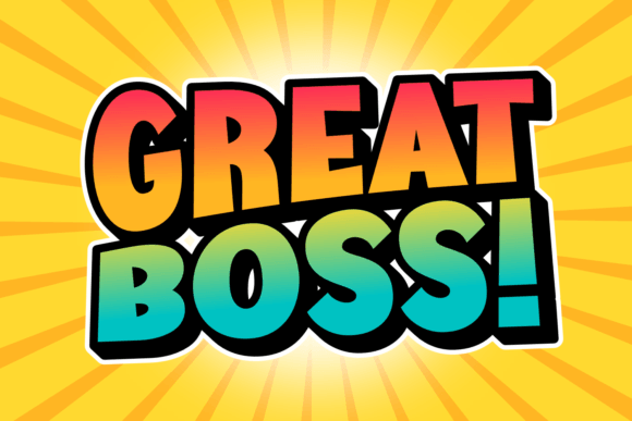 Great Boss Display Font: Playful Typography for Business Owners