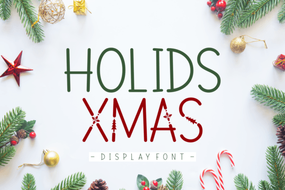 Holids Xmas Font for Seasonal Branding and Display Design Projects