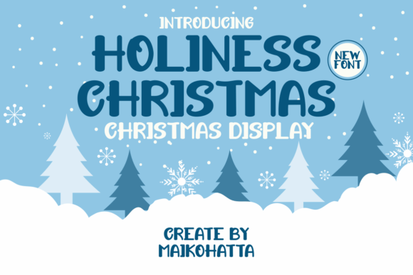 Holiness Christmas Display Font for Holiday Web Projects