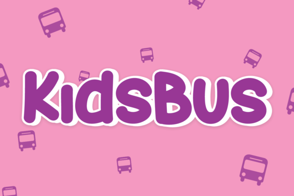 Kids Bus Display Font for Playful Campaigns