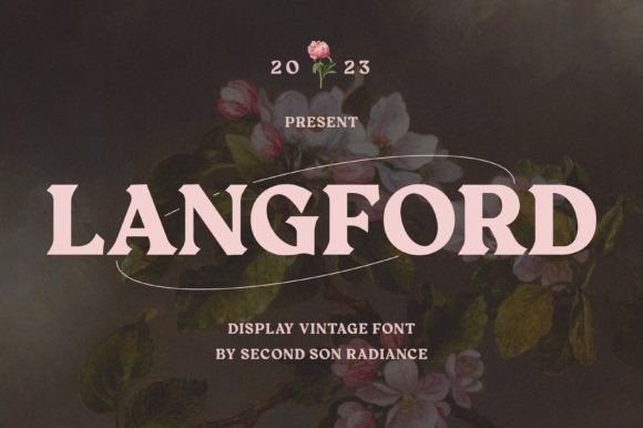 Langford Bold Display Font for Retro Editorial Design