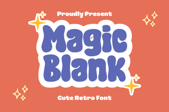 Magic Blank: A Cheerful Retro Display Font for Makers
