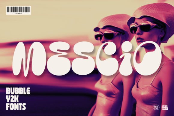 Mescio: The Ultimate Y2K Bubble Font for Crafters and Sellers