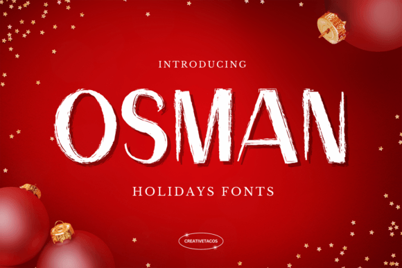 Osman: A Bold Display Typeface for Holiday Publishing