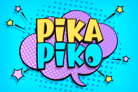 Pika Piko: Playful Cartoon Display Font for Social Campaigns