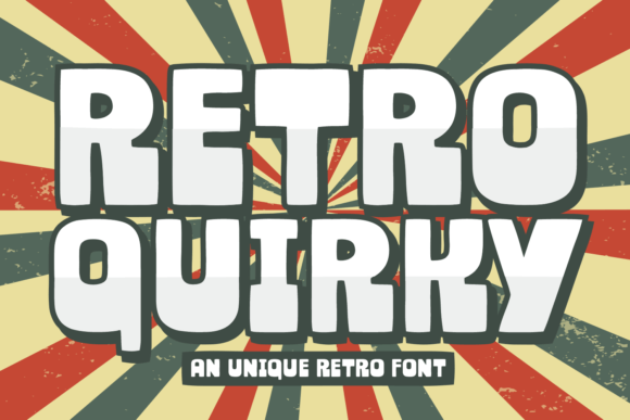 Retro Quirky Display Font for Bold, Chunky Branding
