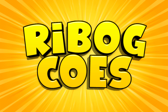Ribog Coes: A Thick and Bubbly Display Font for Playful Brands
