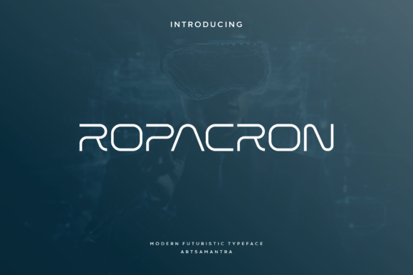 Ropacron Font: A Futuristic Display Typeface for Bold Branding