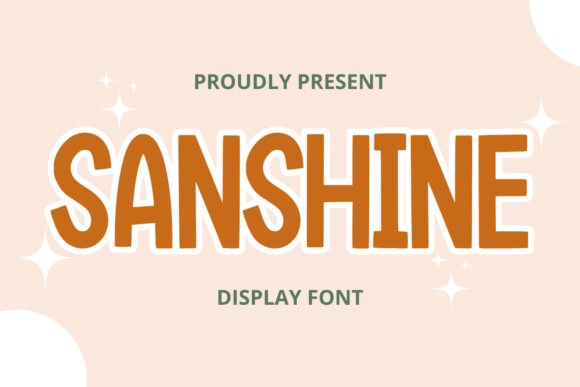 Sanshine: A Fun Display Font for Editorial Design
