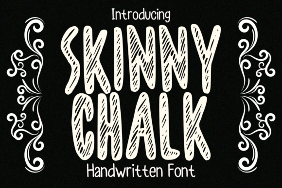 Skinny Chalk: A Hand-Drawn Display Font for Makers