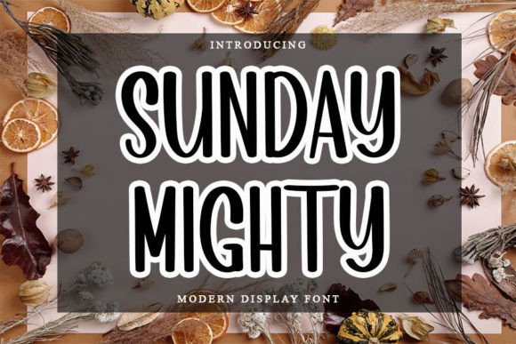 Sunday Mighty: A Neat and Elegant Display Font for Marketing Visuals