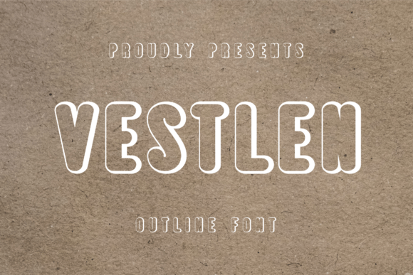 Vestlen: A Sweet Outline Display Font for Brand Builders
